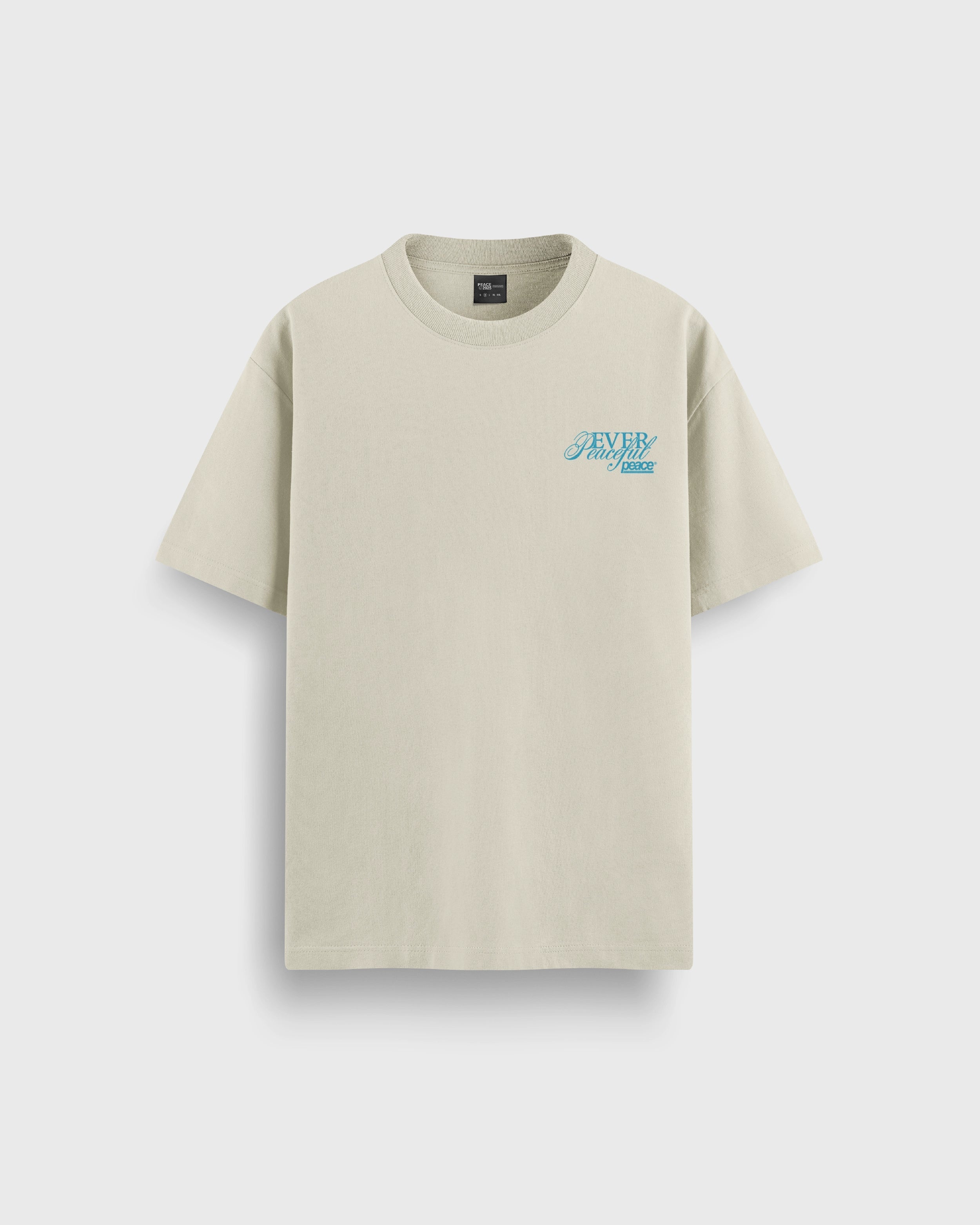 Ever Peaceful Beige Loose Fit Tee | Peace® PEACE STORE