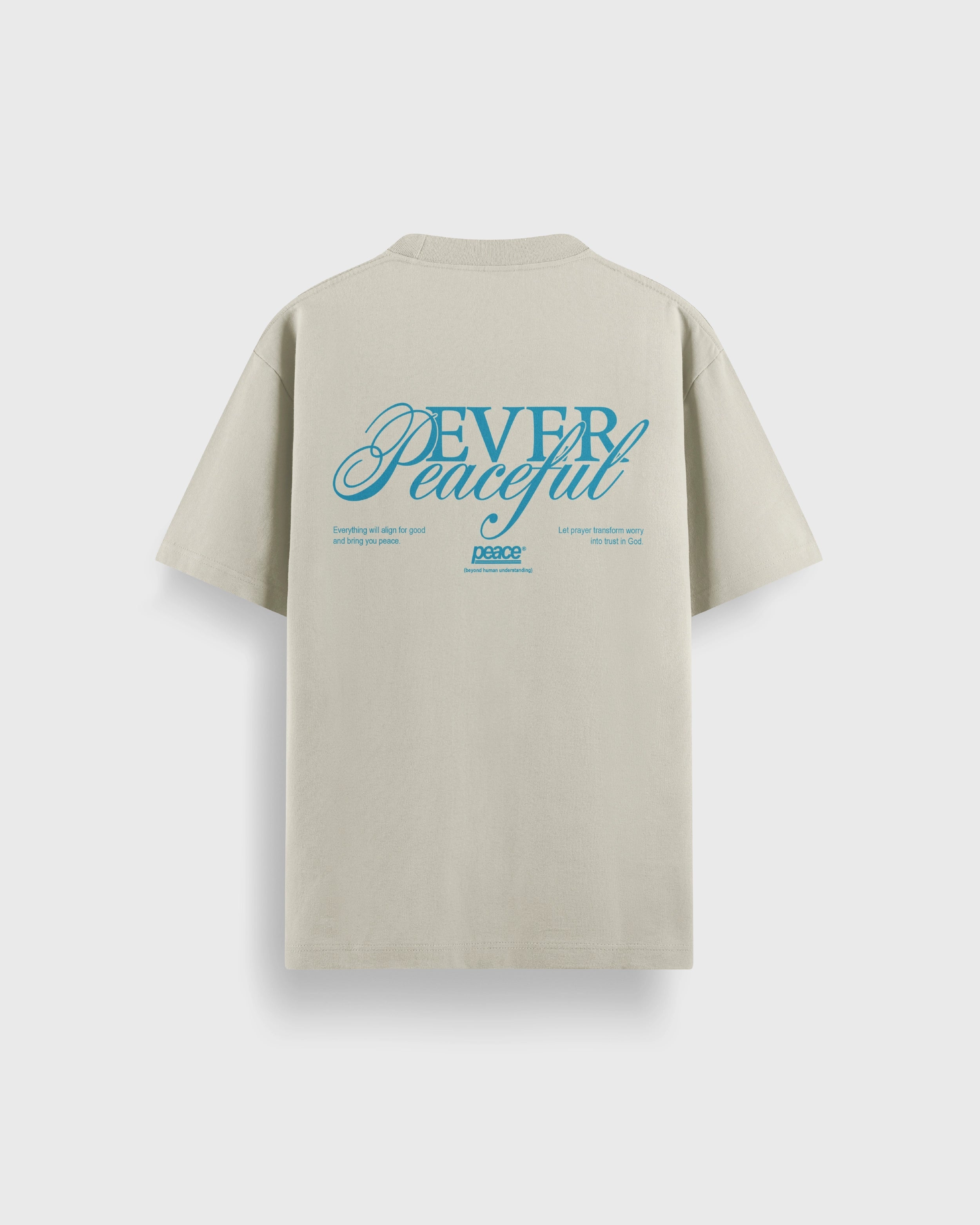 Ever Peaceful Beige Loose Fit Tee | Peace® PEACE STORE