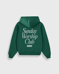 Sunday Worship Club Green Oversized Heavyweight Hoodie | Peace®