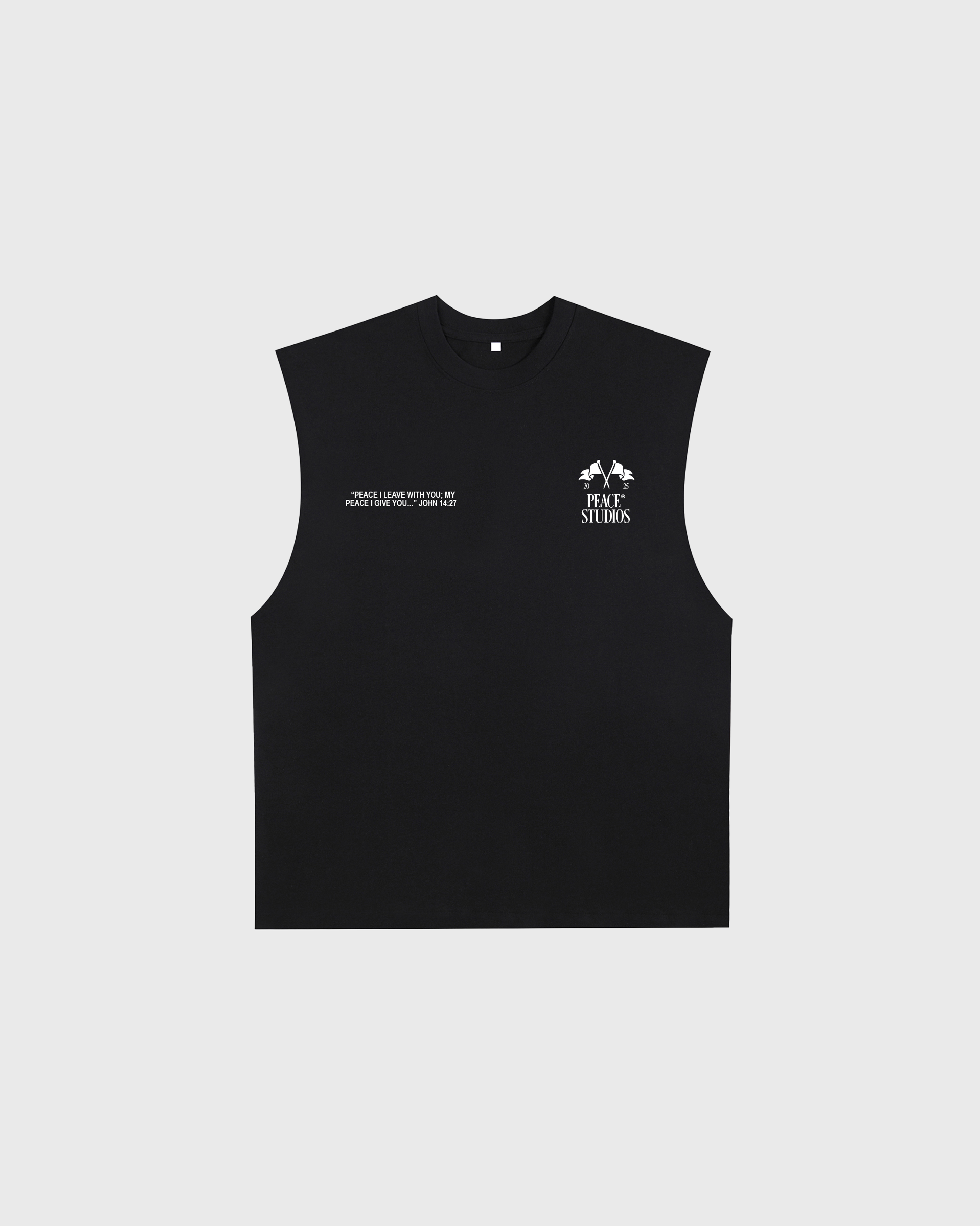 Know Jesus, Know Peace Black Raw Edge Tank Top | Peace®