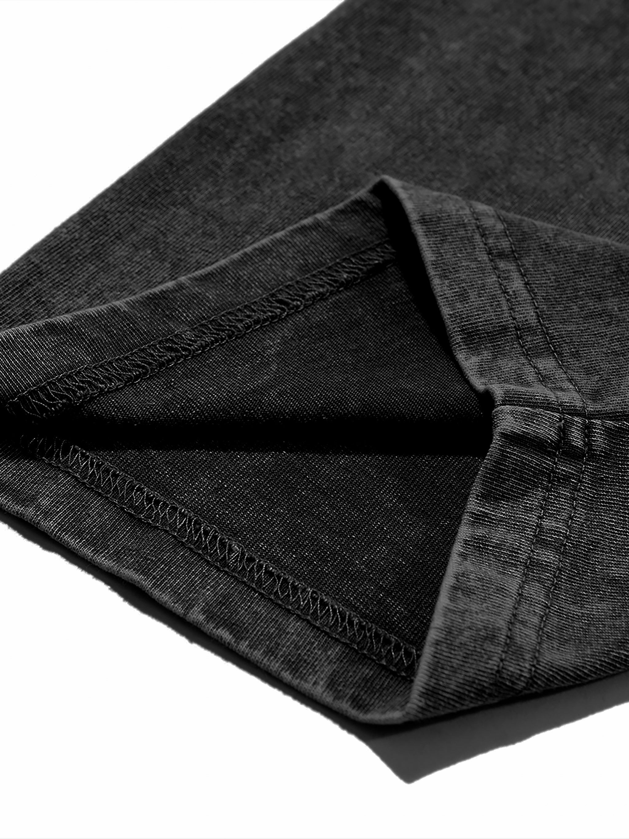 Life is Good Black Acid Washed Oversized Tee | Peace® PEACE STORE