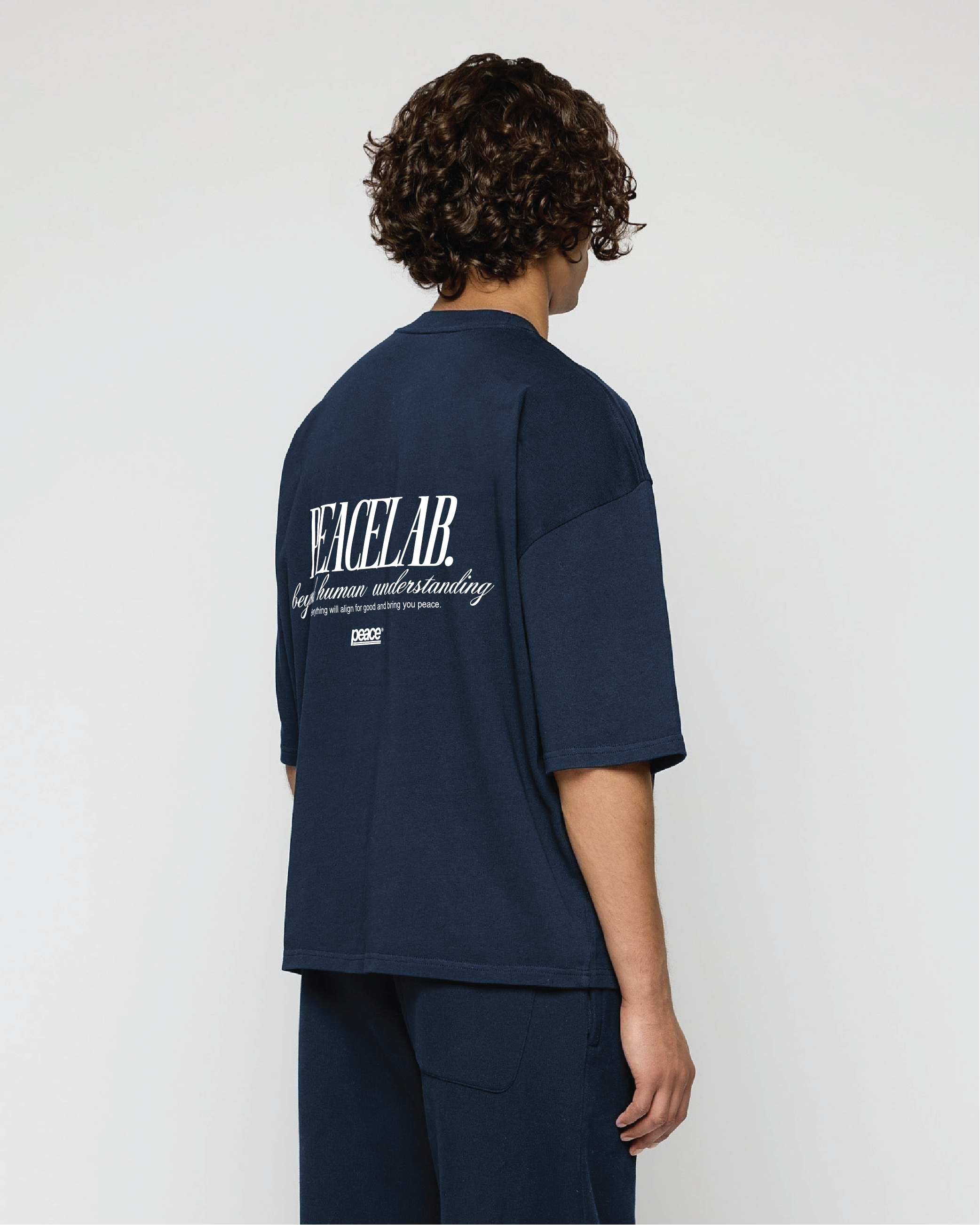 Peace Lab Original Blue Loose Fit Tee | Peace® ODMPOD