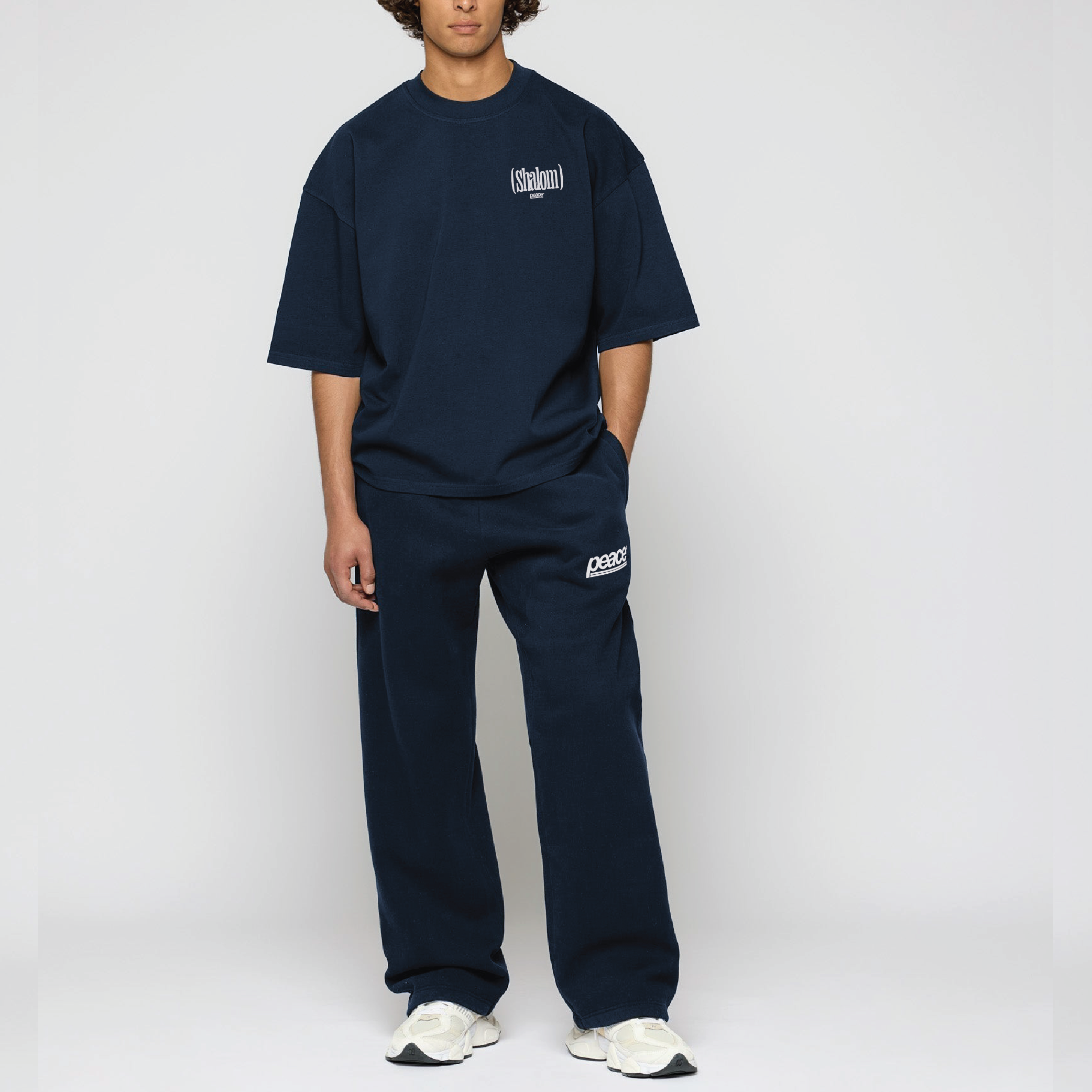 Shalom Official Blue Loose Fit Tee | Peace® PEACE STORE