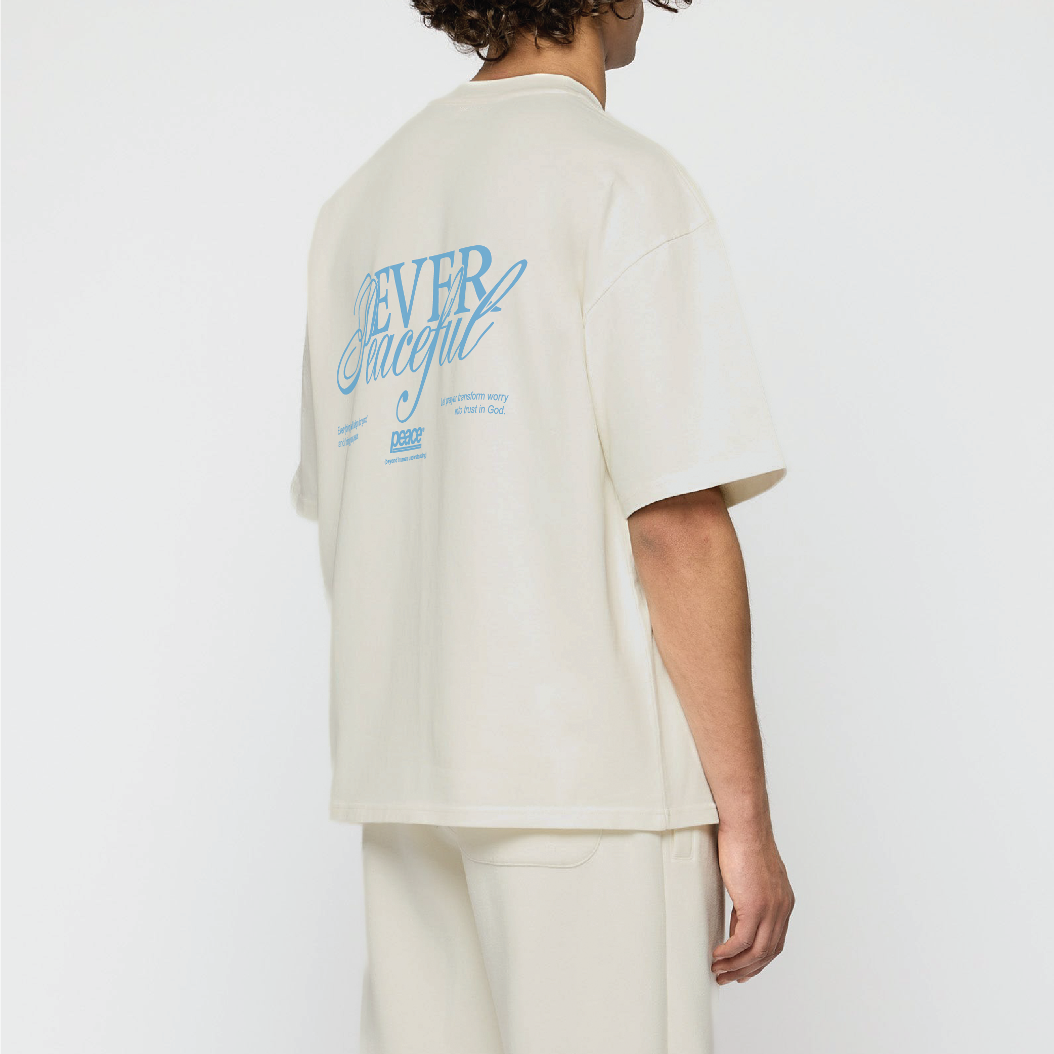 Ever Peaceful Beige Loose Fit Tee | Peace® PEACE STORE
