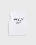 Child of God White Raw Edge Tank Top | Peace®