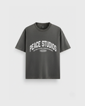 The Signature Dark Gray Washed Loose Fit Tee | Peace®