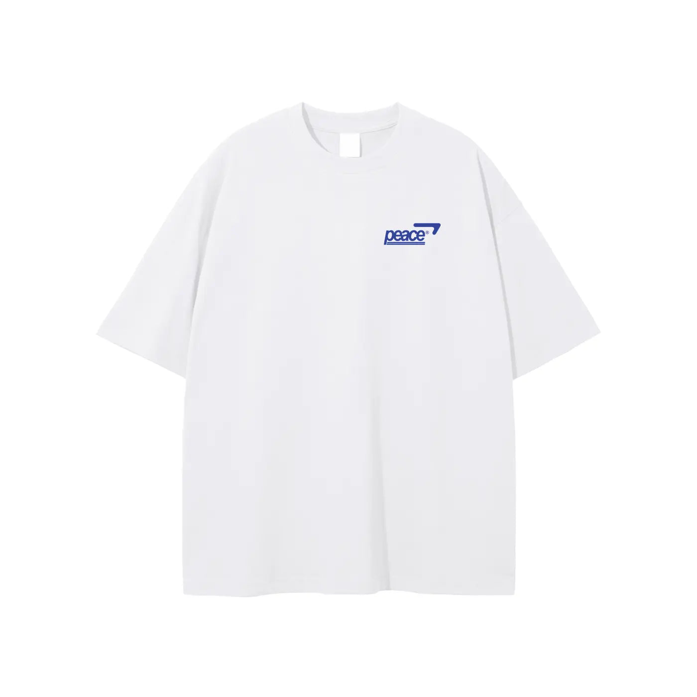 Official Peace Star White Loose Fit Tee | Peace® ODMPOD