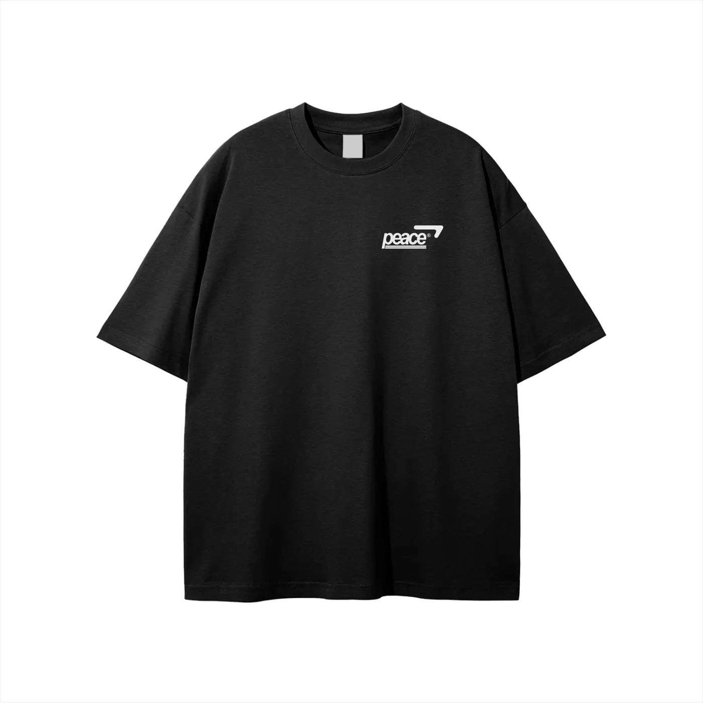 Official Peace Star Black Loose Fit Tee | Peace® PEACE STORE