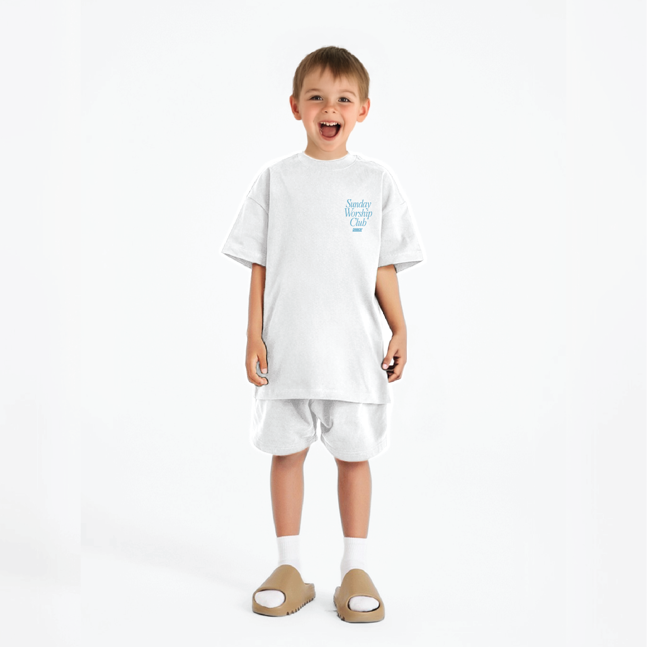 Kids Tee Sunday Worship Club White | Peace® PEACE STORE