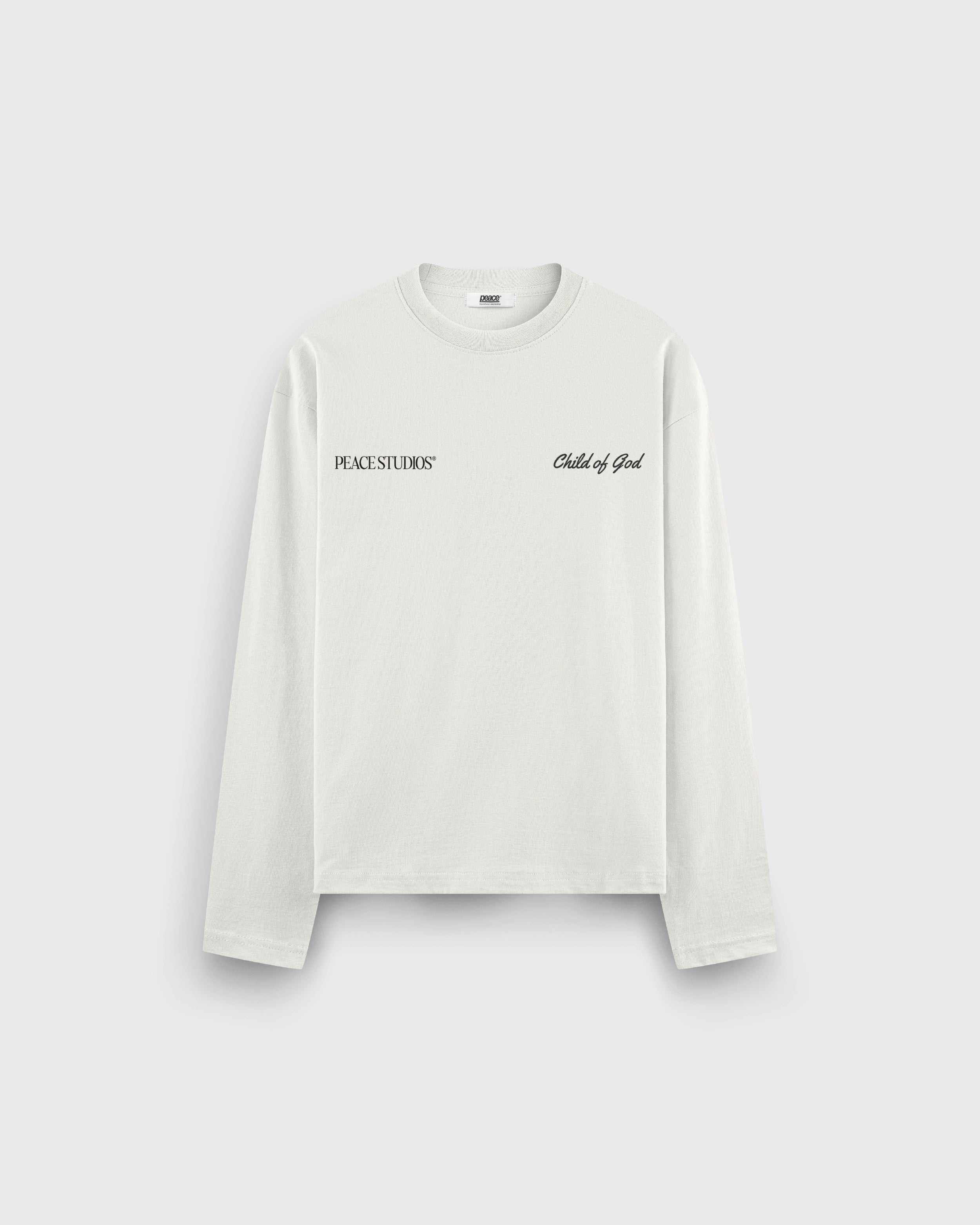 Child of God Longsleeve Loose Fit Tee White | Peace®