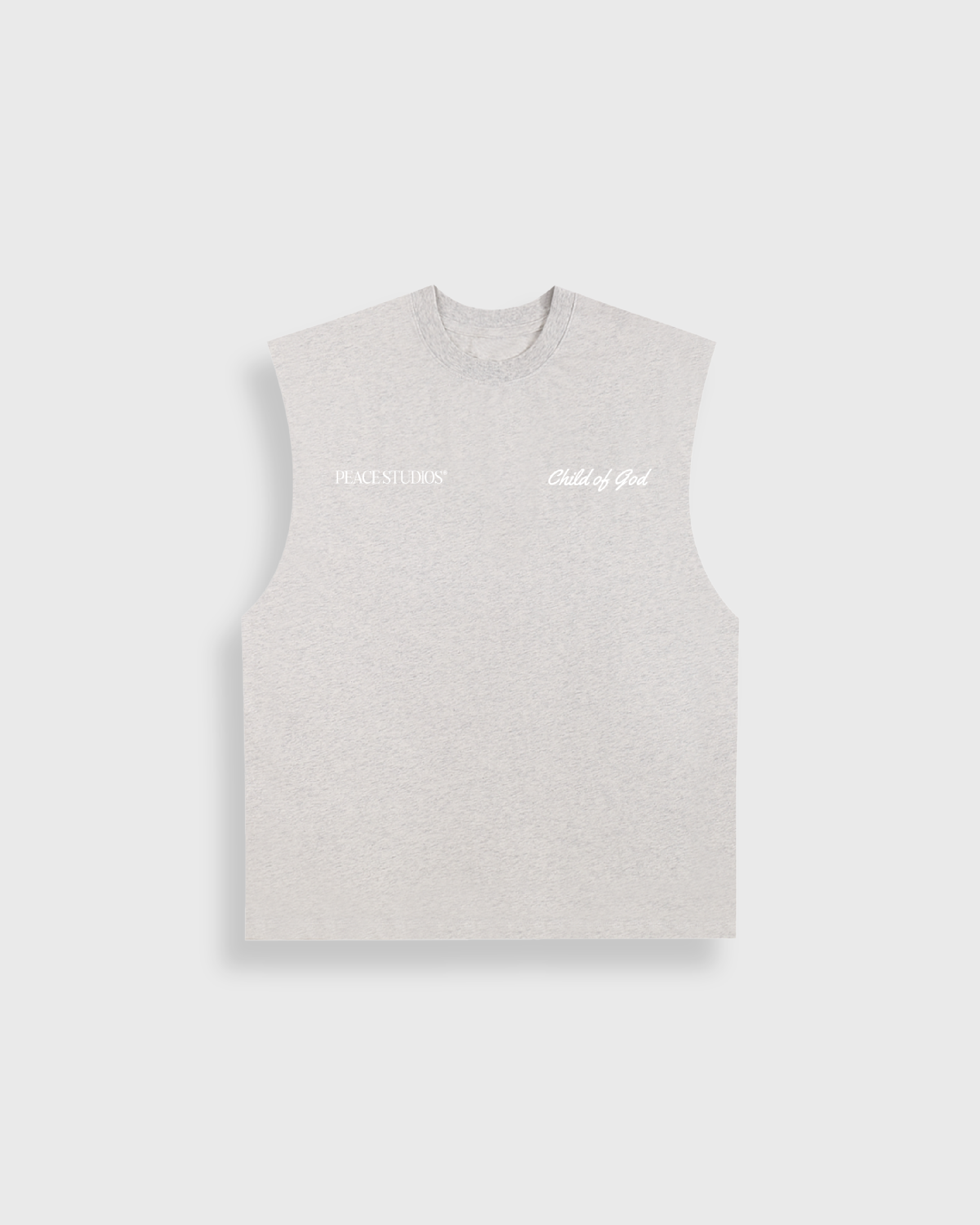 Child of God Ash Gray Raw Edge Heavyweight Tank Top | Peace®