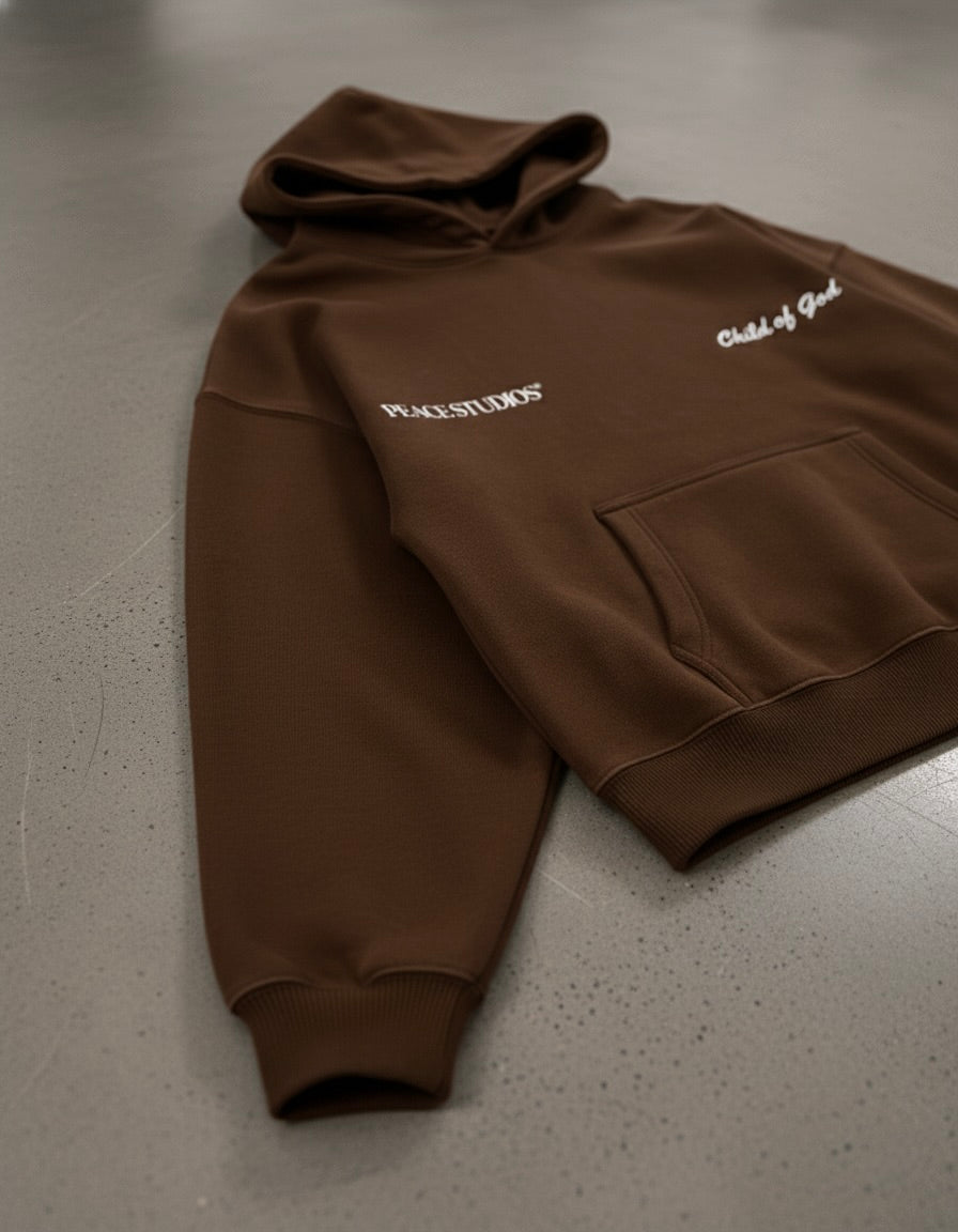 Child of God Coffee Oversized Heavyweight Hoodie | Peace®