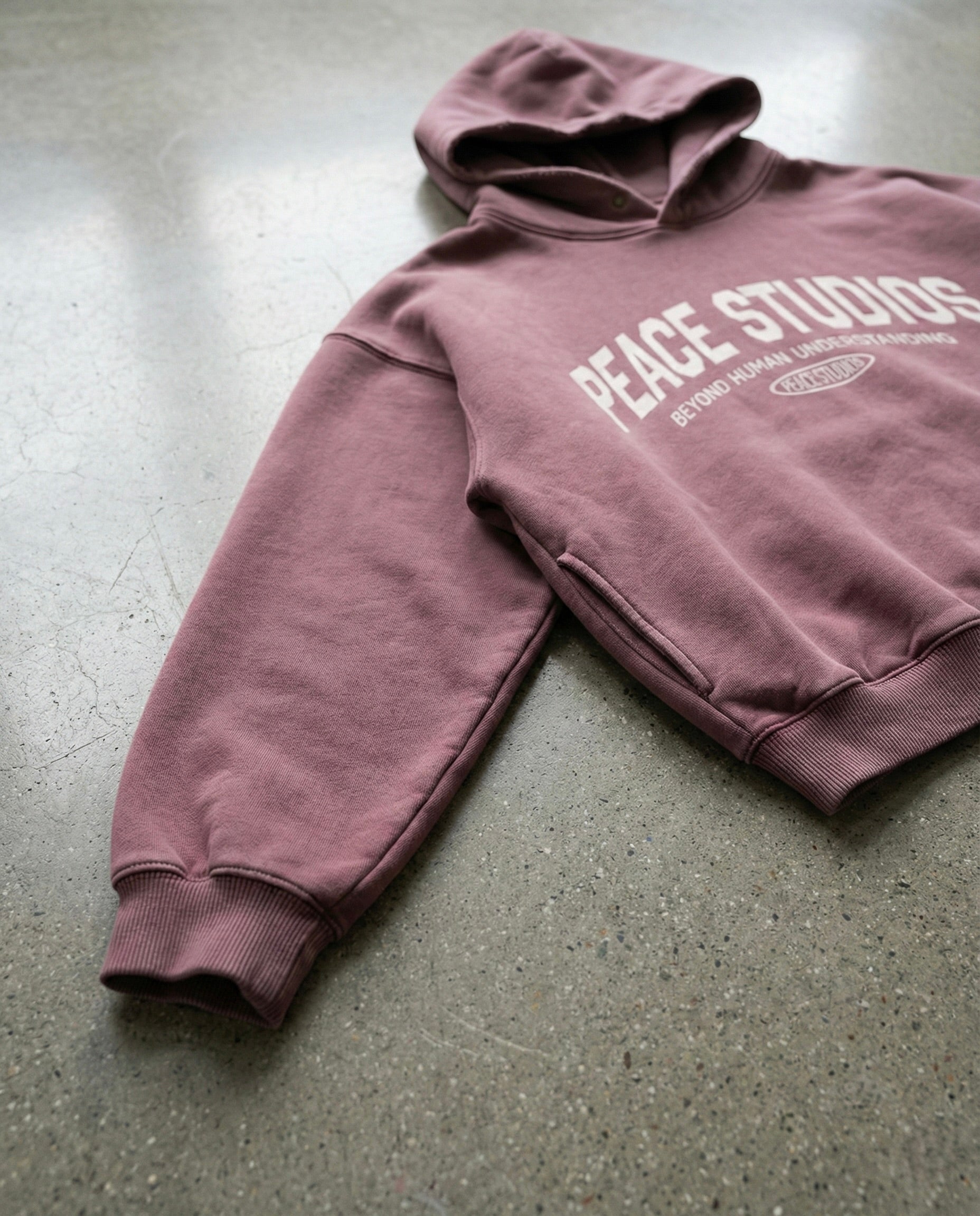 The Signature Collection Red Oversized Heavyweight Hoodie | Peace®