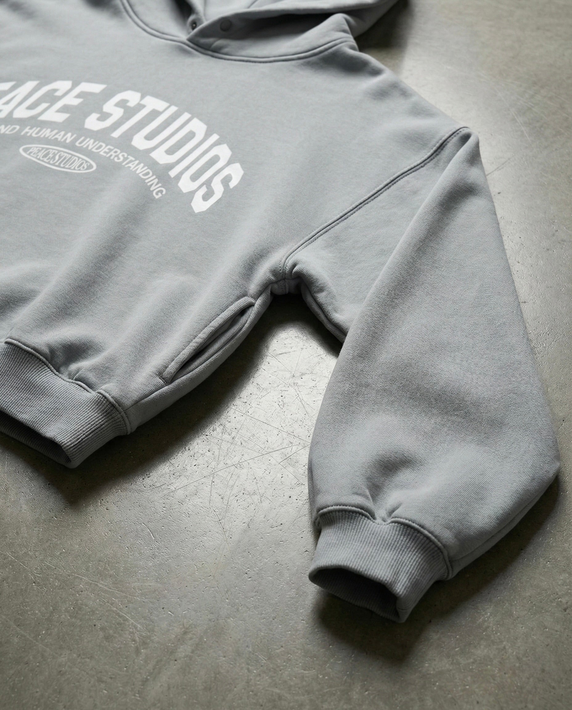 The Signature Collection Gray Oversized Heavyweight Hoodie | Peace®